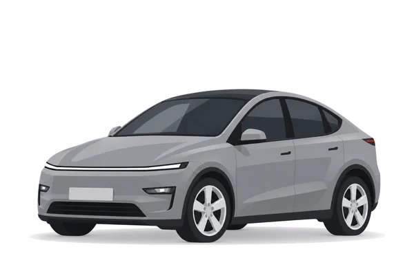 Illustratie Tesla Model Y (Berlin)
